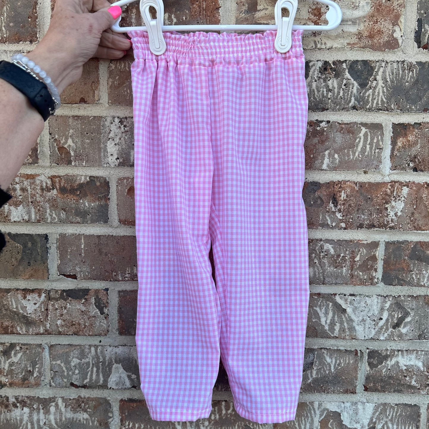 Pink Gingham Summer Bottoms