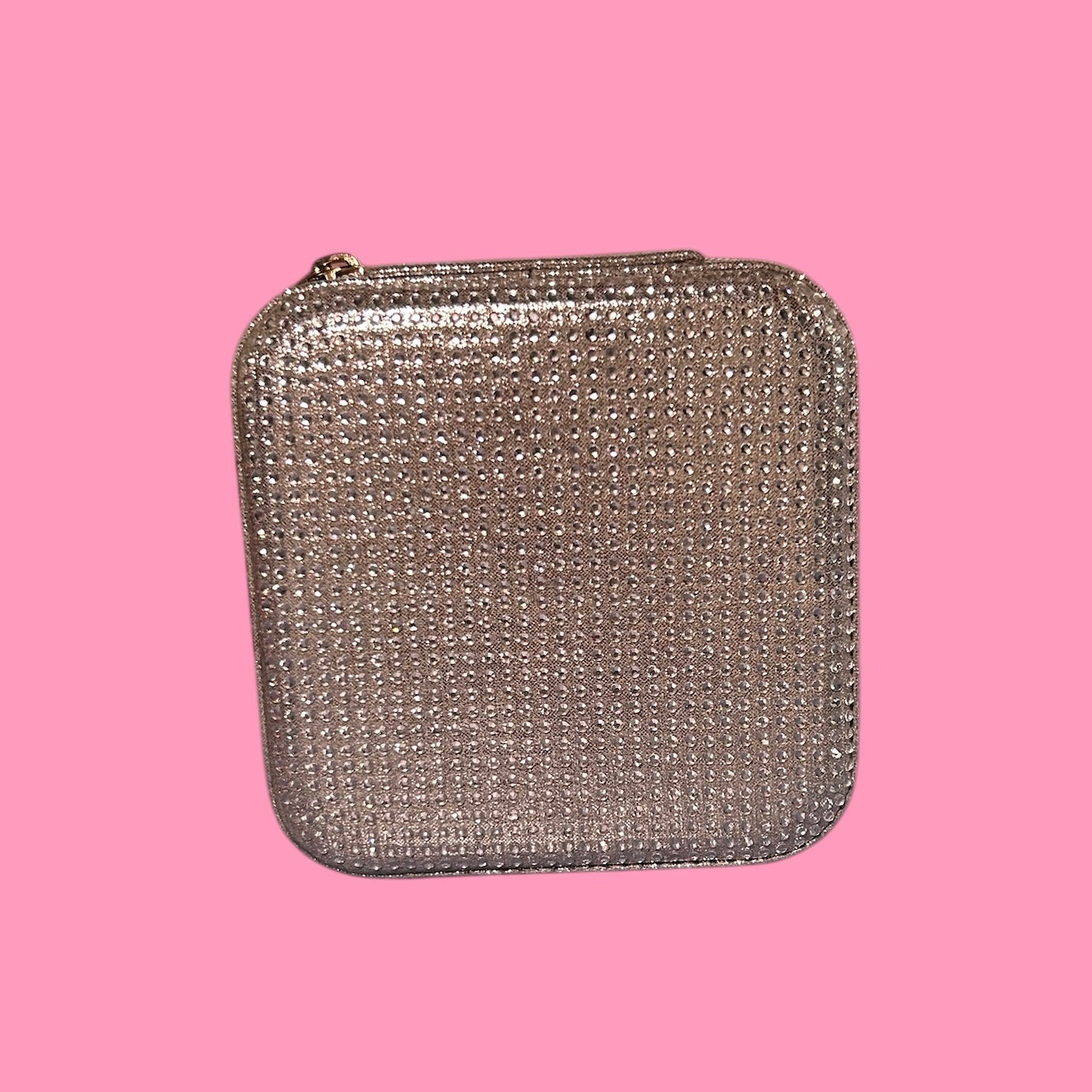 Silver Rhinestone Box
