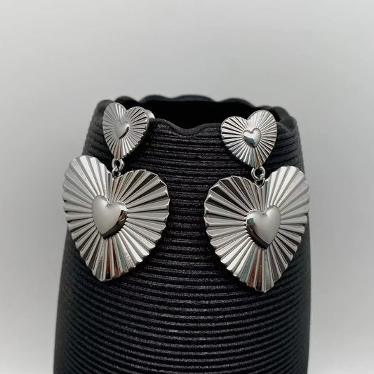 Pleated Hearts