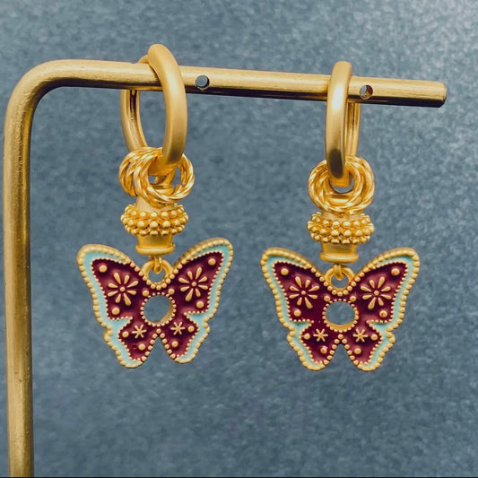 Burgundy Butterflies