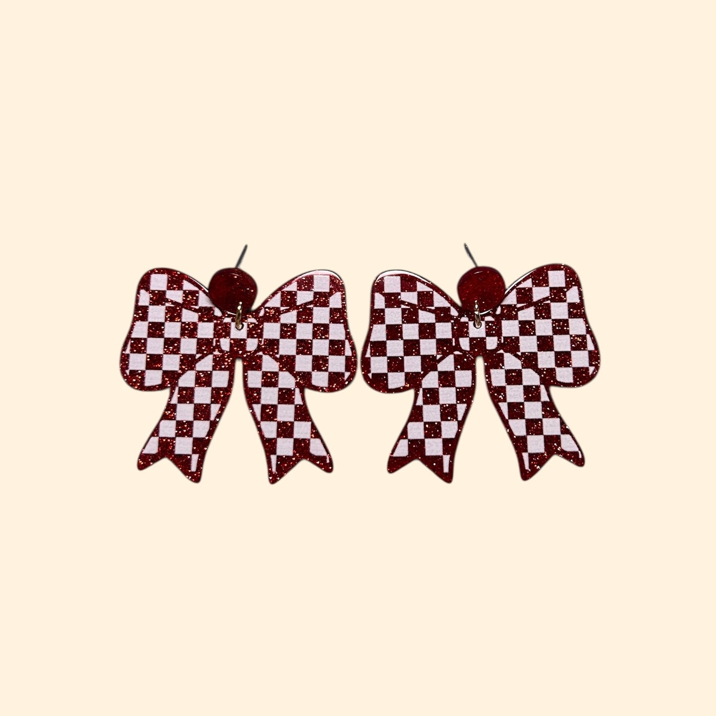 Red Checkered Bows