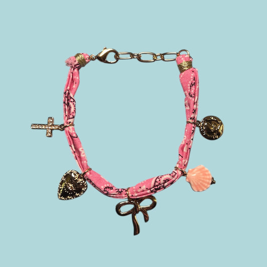 Pink Bandana Bracelet