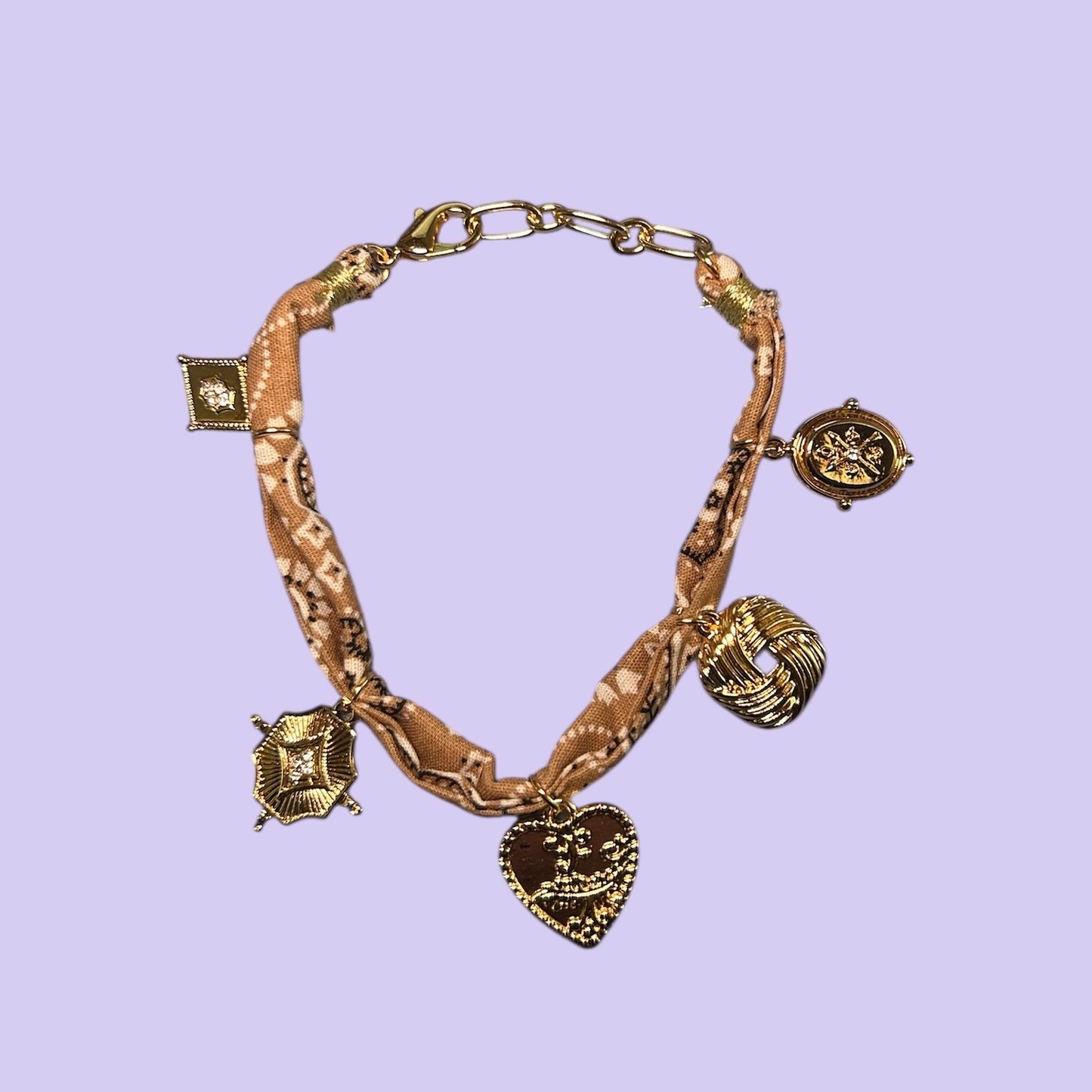 Brown Bandana Bracelet